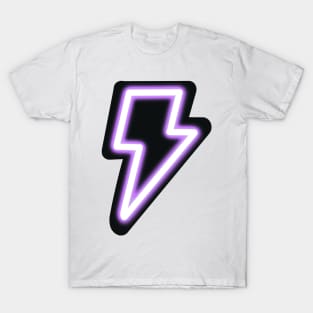 Neon Purple Lightning Bolt T-Shirt